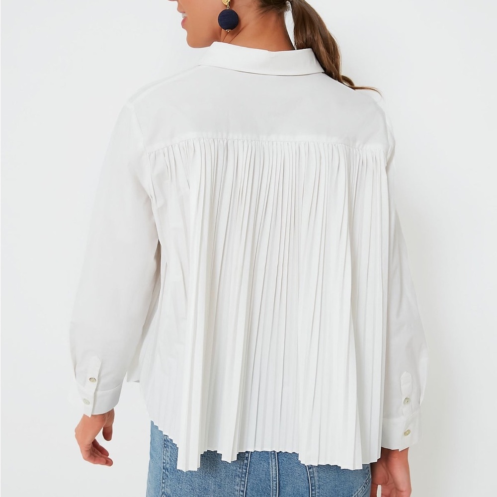Tuckernuck Pomander Place Jade Pleated Button Down